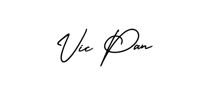 Once you've used our free online signature maker to create your best signature AmerikaSignatureDemo-Regular style, it's time to enjoy all of the benefits that Vic Pan name signing documents. Vic Pan signature style 3 images and pictures png