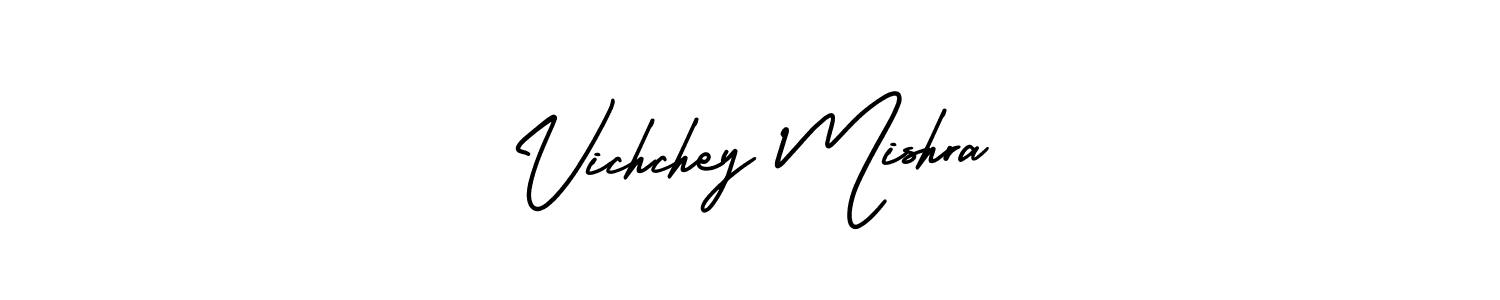Make a beautiful signature design for name Vichchey Mishra. With this signature (AmerikaSignatureDemo-Regular) style, you can create a handwritten signature for free. Vichchey Mishra signature style 3 images and pictures png