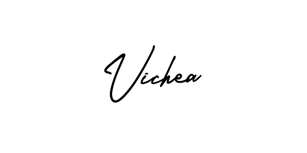 Also we have Vichea name is the best signature style. Create professional handwritten signature collection using AmerikaSignatureDemo-Regular autograph style. Vichea signature style 3 images and pictures png