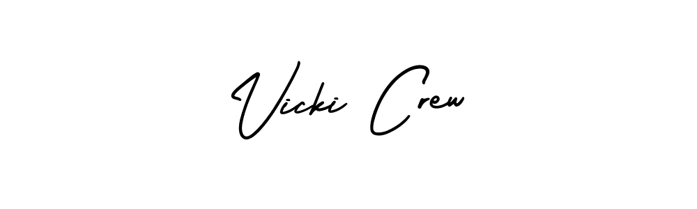 Make a short Vicki Crew signature style. Manage your documents anywhere anytime using AmerikaSignatureDemo-Regular. Create and add eSignatures, submit forms, share and send files easily. Vicki Crew signature style 3 images and pictures png