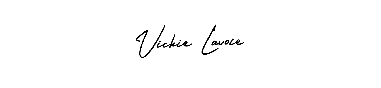 Best and Professional Signature Style for Vickie Lavoie. AmerikaSignatureDemo-Regular Best Signature Style Collection. Vickie Lavoie signature style 3 images and pictures png