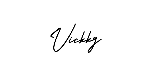 You can use this online signature creator to create a handwritten signature for the name Vickky. This is the best online autograph maker. Vickky signature style 3 images and pictures png