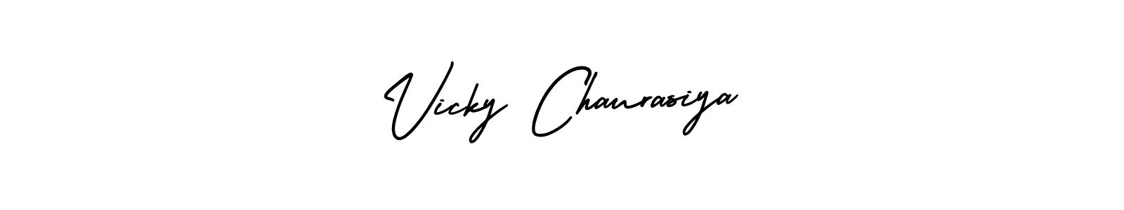 You can use this online signature creator to create a handwritten signature for the name Vicky Chaurasiya. This is the best online autograph maker. Vicky Chaurasiya signature style 3 images and pictures png