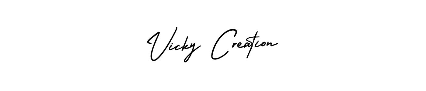 Best and Professional Signature Style for Vicky Creation. AmerikaSignatureDemo-Regular Best Signature Style Collection. Vicky Creation signature style 3 images and pictures png