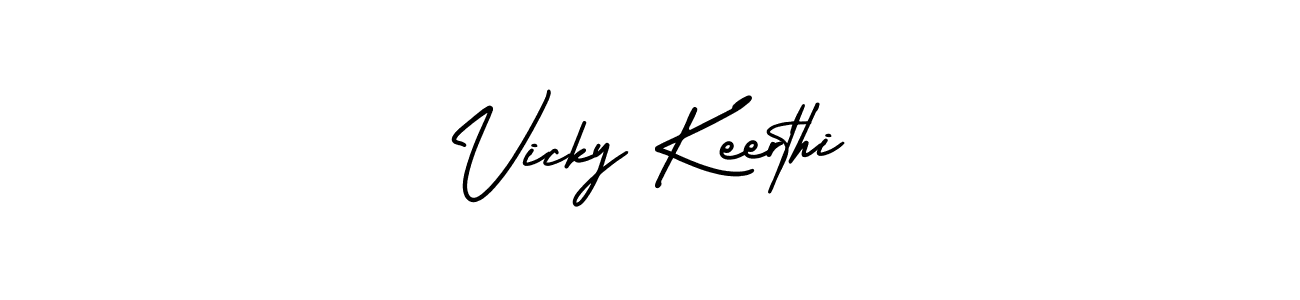 Also we have Vicky Keerthi name is the best signature style. Create professional handwritten signature collection using AmerikaSignatureDemo-Regular autograph style. Vicky Keerthi signature style 3 images and pictures png