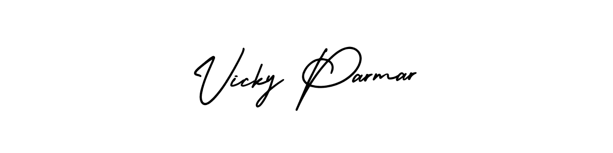 Make a beautiful signature design for name Vicky Parmar. Use this online signature maker to create a handwritten signature for free. Vicky Parmar signature style 3 images and pictures png