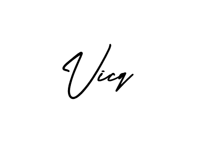 Similarly AmerikaSignatureDemo-Regular is the best handwritten signature design. Signature creator online .You can use it as an online autograph creator for name Vicq. Vicq signature style 3 images and pictures png