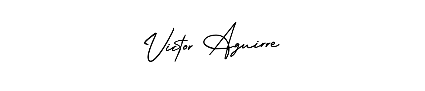 Also You can easily find your signature by using the search form. We will create Victor Aguirre name handwritten signature images for you free of cost using AmerikaSignatureDemo-Regular sign style. Victor Aguirre signature style 3 images and pictures png