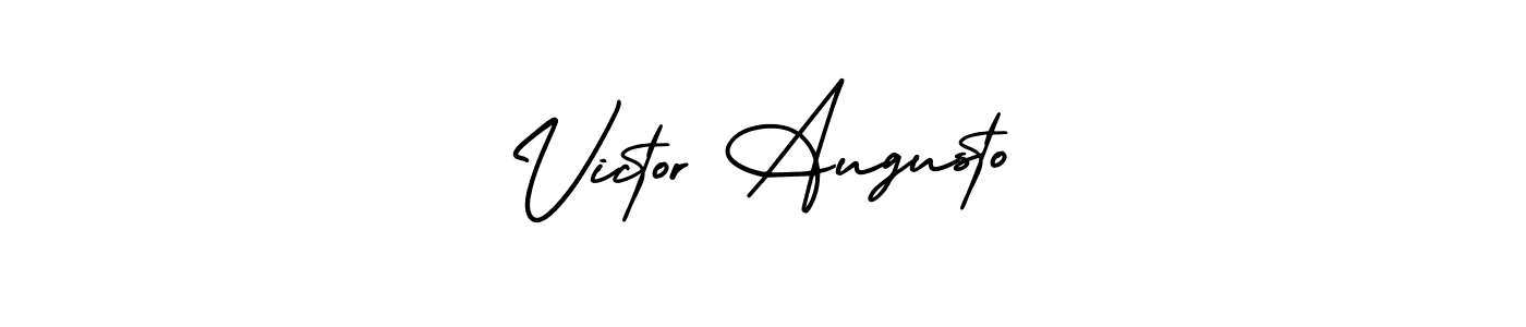 You can use this online signature creator to create a handwritten signature for the name Victor Augusto. This is the best online autograph maker. Victor Augusto signature style 3 images and pictures png