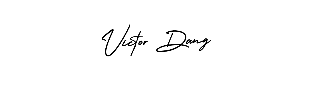 AmerikaSignatureDemo-Regular is a professional signature style that is perfect for those who want to add a touch of class to their signature. It is also a great choice for those who want to make their signature more unique. Get Victor Dang name to fancy signature for free. Victor Dang signature style 3 images and pictures png