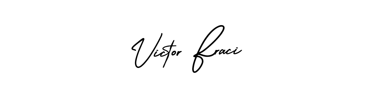 Use a signature maker to create a handwritten signature online. With this signature software, you can design (AmerikaSignatureDemo-Regular) your own signature for name Victor Fraci. Victor Fraci signature style 3 images and pictures png