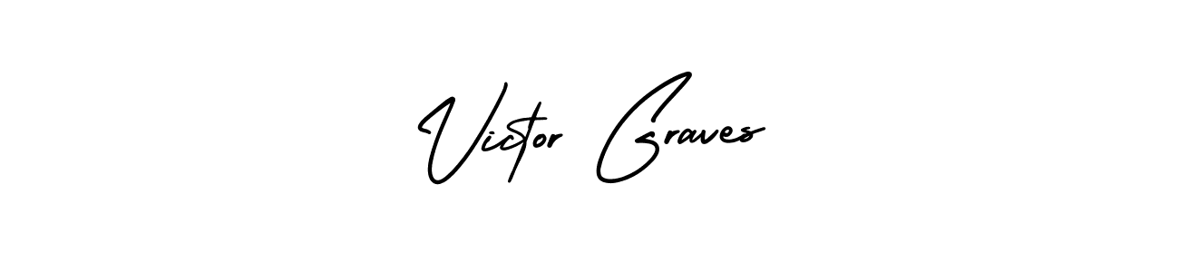 This is the best signature style for the Victor Graves name. Also you like these signature font (AmerikaSignatureDemo-Regular). Mix name signature. Victor Graves signature style 3 images and pictures png