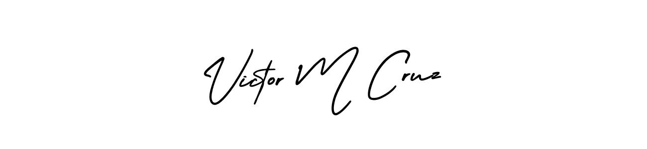 Best and Professional Signature Style for Victor M Cruz. AmerikaSignatureDemo-Regular Best Signature Style Collection. Victor M Cruz signature style 3 images and pictures png