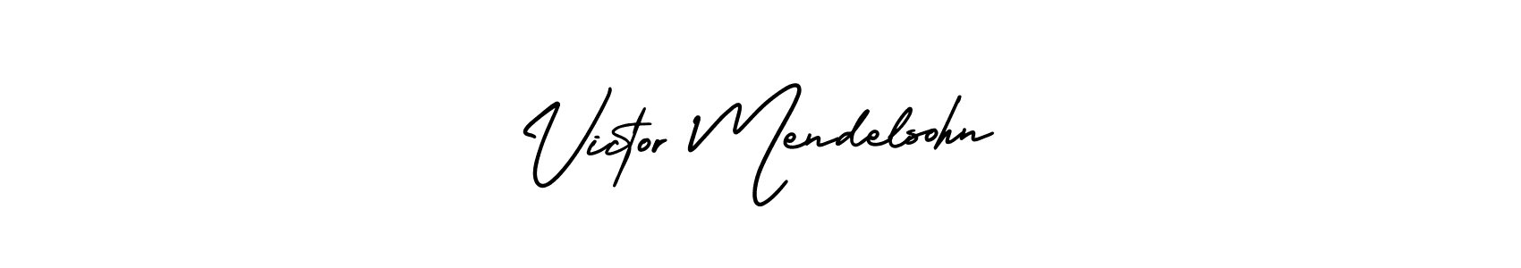 Make a beautiful signature design for name Victor Mendelsohn. With this signature (AmerikaSignatureDemo-Regular) style, you can create a handwritten signature for free. Victor Mendelsohn signature style 3 images and pictures png