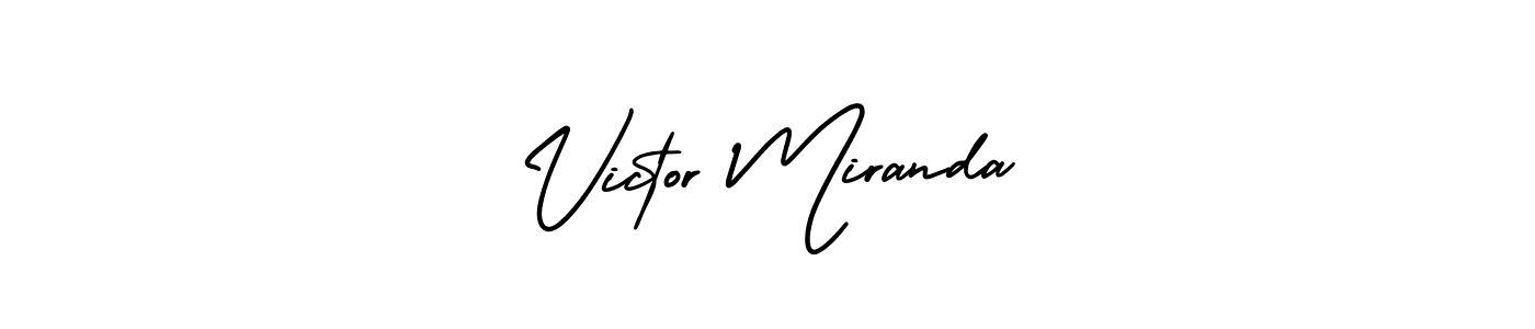 How to Draw Victor Miranda signature style? AmerikaSignatureDemo-Regular is a latest design signature styles for name Victor Miranda. Victor Miranda signature style 3 images and pictures png