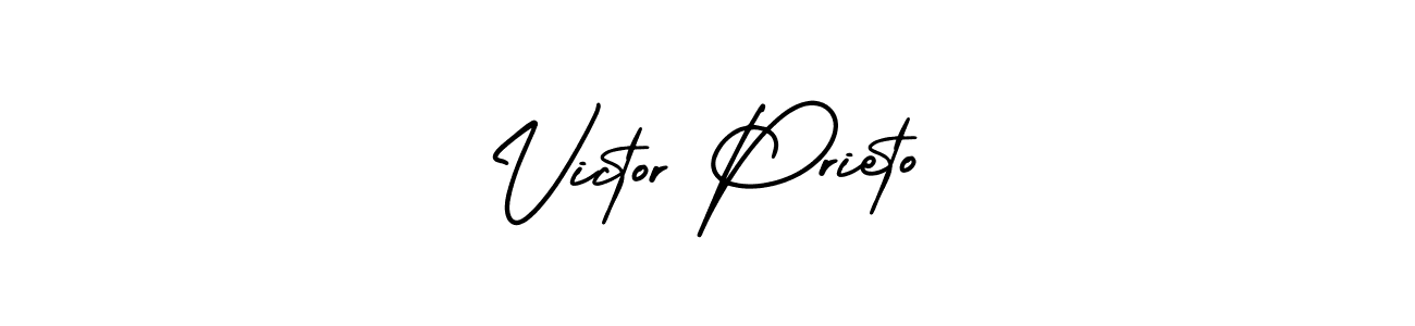 AmerikaSignatureDemo-Regular is a professional signature style that is perfect for those who want to add a touch of class to their signature. It is also a great choice for those who want to make their signature more unique. Get Victor Prieto name to fancy signature for free. Victor Prieto signature style 3 images and pictures png