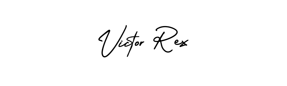 The best way (AmerikaSignatureDemo-Regular) to make a short signature is to pick only two or three words in your name. The name Victor Rex include a total of six letters. For converting this name. Victor Rex signature style 3 images and pictures png