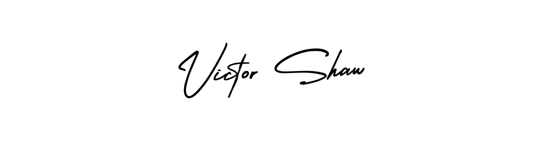 Victor Shaw stylish signature style. Best Handwritten Sign (AmerikaSignatureDemo-Regular) for my name. Handwritten Signature Collection Ideas for my name Victor Shaw. Victor Shaw signature style 3 images and pictures png