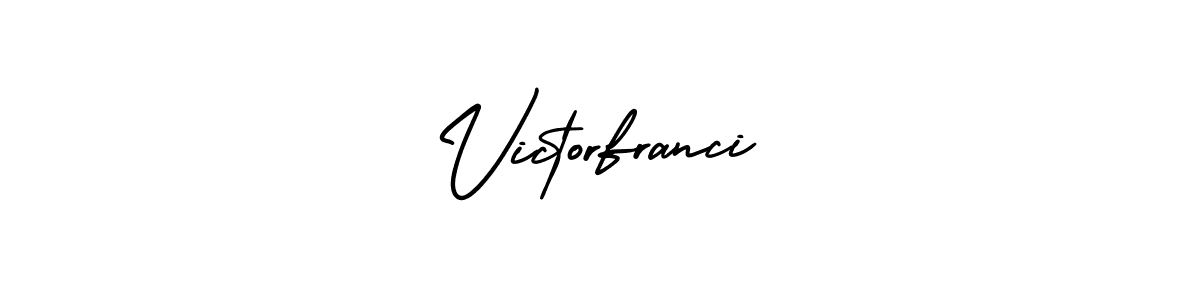 if you are searching for the best signature style for your name Victorfranci. so please give up your signature search. here we have designed multiple signature styles  using AmerikaSignatureDemo-Regular. Victorfranci signature style 3 images and pictures png