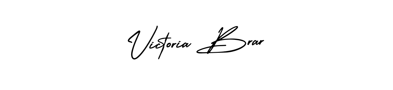 Make a beautiful signature design for name Victoria Brar. With this signature (AmerikaSignatureDemo-Regular) style, you can create a handwritten signature for free. Victoria Brar signature style 3 images and pictures png