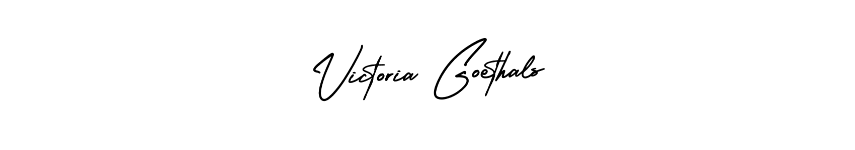Use a signature maker to create a handwritten signature online. With this signature software, you can design (AmerikaSignatureDemo-Regular) your own signature for name Victoria Goethals. Victoria Goethals signature style 3 images and pictures png