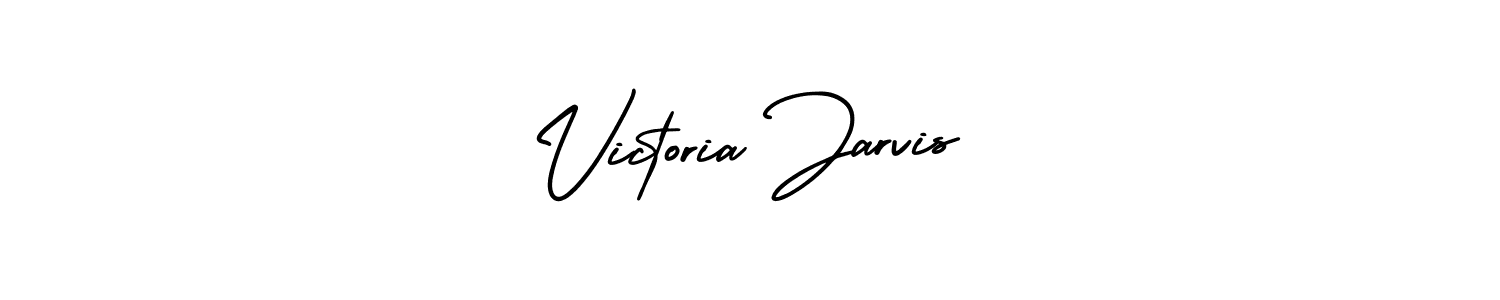 How to make Victoria Jarvis name signature. Use AmerikaSignatureDemo-Regular style for creating short signs online. This is the latest handwritten sign. Victoria Jarvis signature style 3 images and pictures png