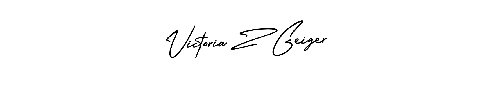 AmerikaSignatureDemo-Regular is a professional signature style that is perfect for those who want to add a touch of class to their signature. It is also a great choice for those who want to make their signature more unique. Get Victoria Z Geiger name to fancy signature for free. Victoria Z Geiger signature style 3 images and pictures png