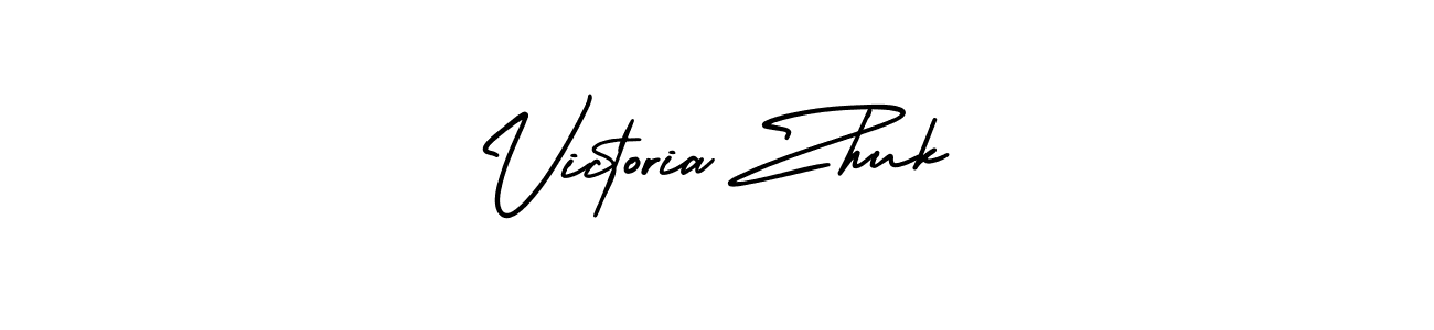 The best way (AmerikaSignatureDemo-Regular) to make a short signature is to pick only two or three words in your name. The name Victoria Zhuk include a total of six letters. For converting this name. Victoria Zhuk signature style 3 images and pictures png