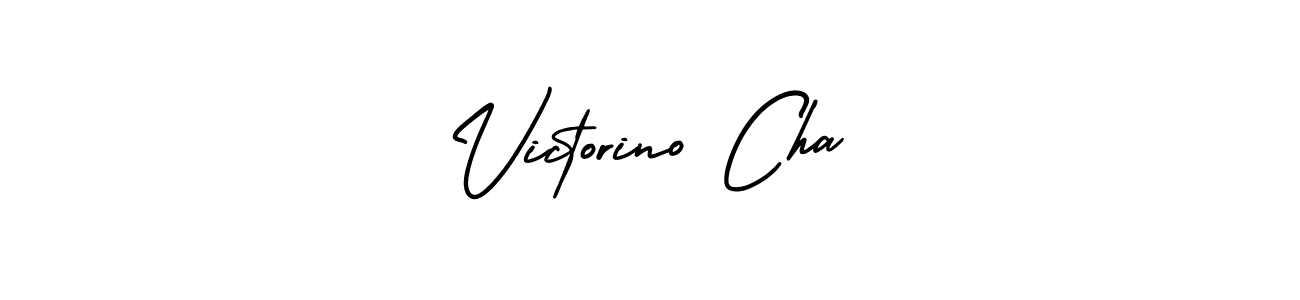 How to make Victorino Cha signature? AmerikaSignatureDemo-Regular is a professional autograph style. Create handwritten signature for Victorino Cha name. Victorino Cha signature style 3 images and pictures png