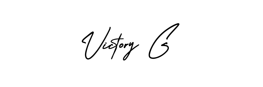 It looks lik you need a new signature style for name Victory G. Design unique handwritten (AmerikaSignatureDemo-Regular) signature with our free signature maker in just a few clicks. Victory G signature style 3 images and pictures png