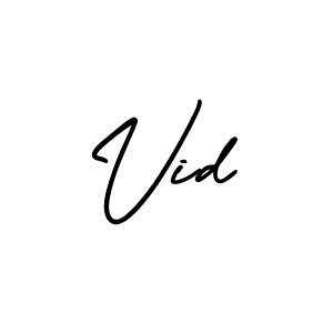 It looks lik you need a new signature style for name Vid. Design unique handwritten (AmerikaSignatureDemo-Regular) signature with our free signature maker in just a few clicks. Vid signature style 3 images and pictures png