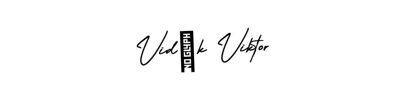 How to Draw Vidák Viktor signature style? AmerikaSignatureDemo-Regular is a latest design signature styles for name Vidák Viktor. Vidák Viktor signature style 3 images and pictures png