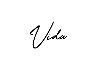 You should practise on your own different ways (AmerikaSignatureDemo-Regular) to write your name (Vida) in signature. don't let someone else do it for you. Vida signature style 3 images and pictures png