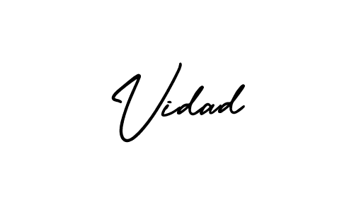 This is the best signature style for the Vidad name. Also you like these signature font (AmerikaSignatureDemo-Regular). Mix name signature. Vidad signature style 3 images and pictures png