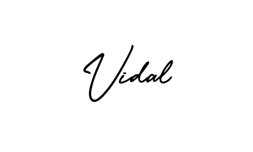 Best and Professional Signature Style for Vidal. AmerikaSignatureDemo-Regular Best Signature Style Collection. Vidal signature style 3 images and pictures png