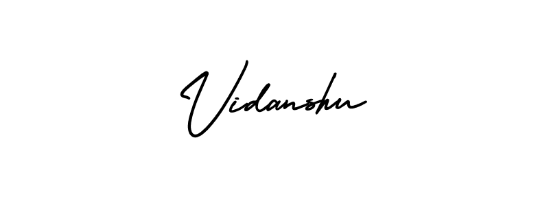 It looks lik you need a new signature style for name Vidanshu. Design unique handwritten (AmerikaSignatureDemo-Regular) signature with our free signature maker in just a few clicks. Vidanshu signature style 3 images and pictures png