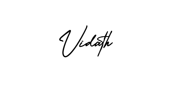 Check out images of Autograph of Vidath name. Actor Vidath Signature Style. AmerikaSignatureDemo-Regular is a professional sign style online. Vidath signature style 3 images and pictures png