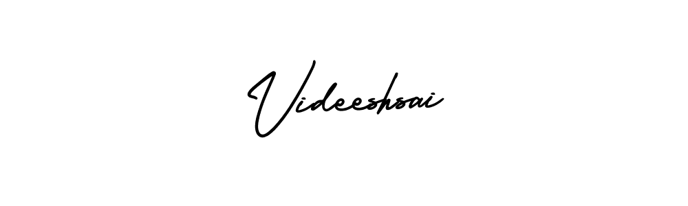 Make a beautiful signature design for name Videeshsai. With this signature (AmerikaSignatureDemo-Regular) style, you can create a handwritten signature for free. Videeshsai signature style 3 images and pictures png