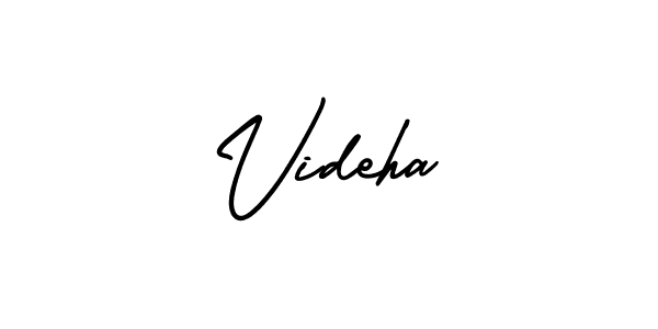 Best and Professional Signature Style for Videha. AmerikaSignatureDemo-Regular Best Signature Style Collection. Videha signature style 3 images and pictures png