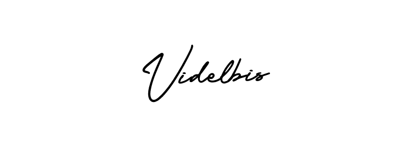 Create a beautiful signature design for name Videlbis. With this signature (AmerikaSignatureDemo-Regular) fonts, you can make a handwritten signature for free. Videlbis signature style 3 images and pictures png
