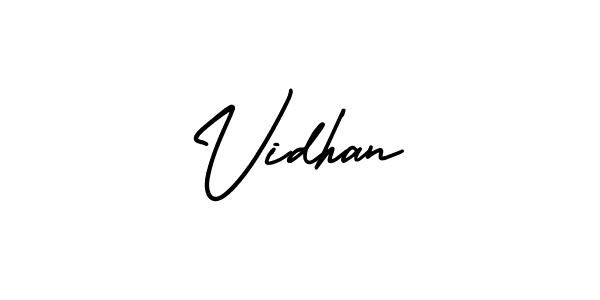 How to Draw Vidhan signature style? AmerikaSignatureDemo-Regular is a latest design signature styles for name Vidhan. Vidhan signature style 3 images and pictures png