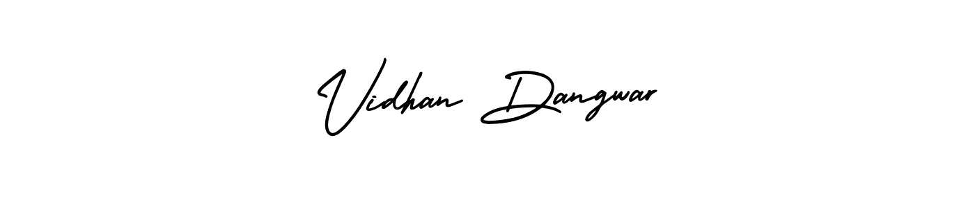 Create a beautiful signature design for name Vidhan Dangwar. With this signature (AmerikaSignatureDemo-Regular) fonts, you can make a handwritten signature for free. Vidhan Dangwar signature style 3 images and pictures png