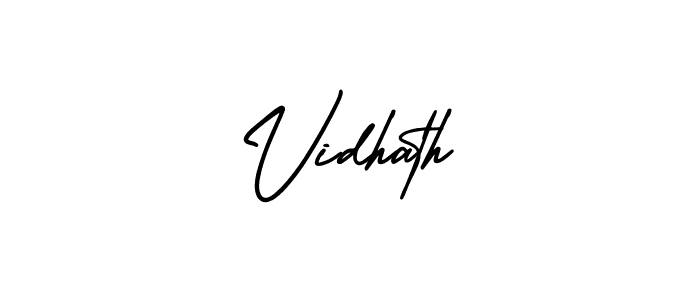 How to make Vidhath name signature. Use AmerikaSignatureDemo-Regular style for creating short signs online. This is the latest handwritten sign. Vidhath signature style 3 images and pictures png