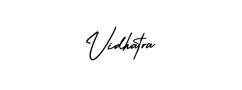 How to Draw Vidhatra signature style? AmerikaSignatureDemo-Regular is a latest design signature styles for name Vidhatra. Vidhatra signature style 3 images and pictures png