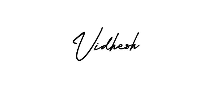 This is the best signature style for the Vidhesh name. Also you like these signature font (AmerikaSignatureDemo-Regular). Mix name signature. Vidhesh signature style 3 images and pictures png