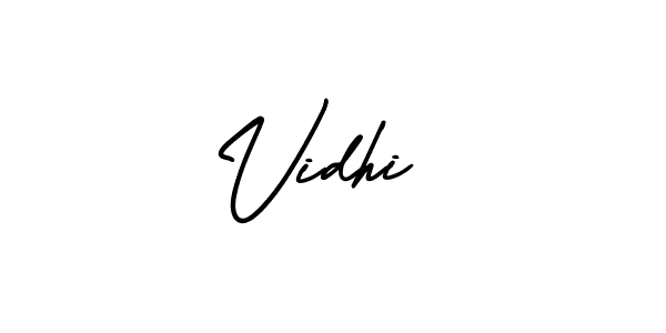 Make a beautiful signature design for name Vidhi . With this signature (AmerikaSignatureDemo-Regular) style, you can create a handwritten signature for free. Vidhi  signature style 3 images and pictures png