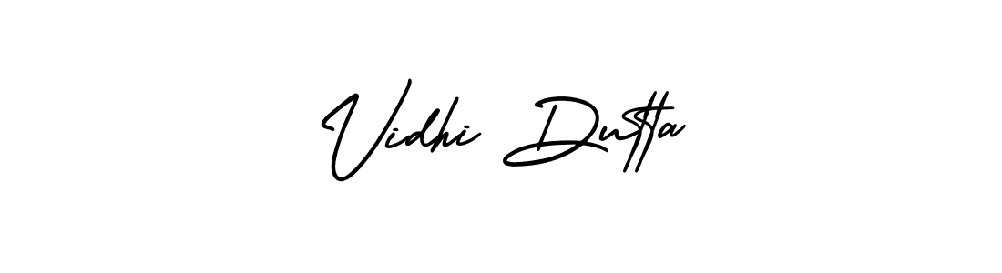 Also we have Vidhi Dutta name is the best signature style. Create professional handwritten signature collection using AmerikaSignatureDemo-Regular autograph style. Vidhi Dutta signature style 3 images and pictures png