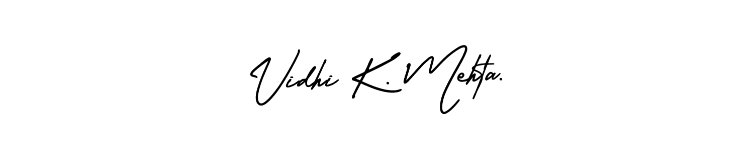 How to Draw Vidhi K. Mehta. signature style? AmerikaSignatureDemo-Regular is a latest design signature styles for name Vidhi K. Mehta.. Vidhi K. Mehta. signature style 3 images and pictures png