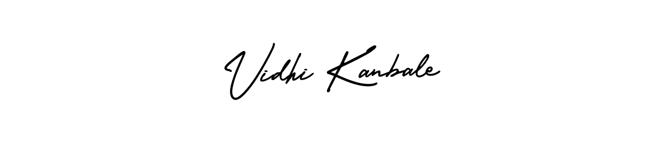 if you are searching for the best signature style for your name Vidhi Kanbale. so please give up your signature search. here we have designed multiple signature styles  using AmerikaSignatureDemo-Regular. Vidhi Kanbale signature style 3 images and pictures png