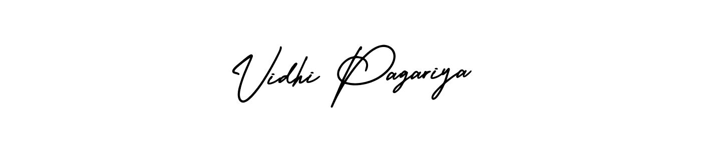 Similarly AmerikaSignatureDemo-Regular is the best handwritten signature design. Signature creator online .You can use it as an online autograph creator for name Vidhi Pagariya. Vidhi Pagariya signature style 3 images and pictures png